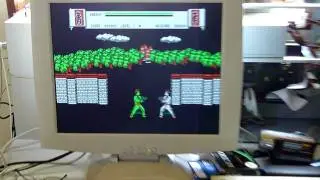 Sinclair QL KARATE game on a Q40