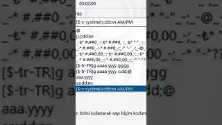 #Excel Tarih Saat Formatında Fark Almak