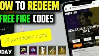 Free fire redeem code🥰18 jul 🥰😇