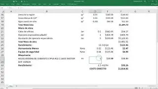 Precios Unitarios - 5.- Costo Directo (Maquinaria)