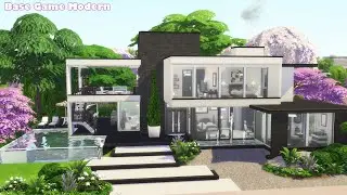 Modern Villa 🌸 | Base Game | No CC | The Sims 4 Speed Build
