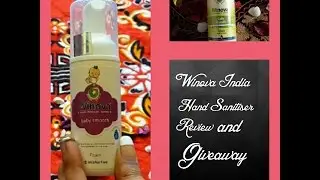 Winova Hand Sanitiser||Say no to germs and flu|| Review and Giveaway||Huge giveaway||5 winners
