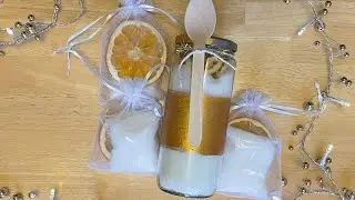 Making bath salts - orange & ginger / orange & vanilla