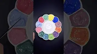 Making 9 Colors with Only 4 Primary Colors #colormixing #colorzara #shots
