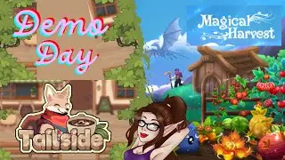 Tailside Cozy Cafe / Magical Harvest Demos 🌼 | Steam Event Live Gameplay  ~ Cozy Day ~  Day 44/730]