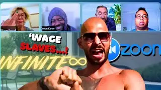 &ldquo;Andrew Tate Infinite Message to &lsquo;WAGE SLAVES&rsquo; On Zoom😂| Andrew Tate DESTROYING Zoom Meetings 2025