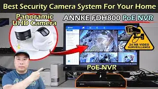 Record 24/7 PoE Security Camera System | ANNKE FDH800 UHD Camera | Night Vision & Motion Detection