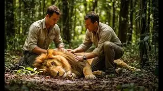 A Lion in Pain&hellip; And the Man Who Stopped to Help 🦁❤️ | Unbelievable Jungle Moment
