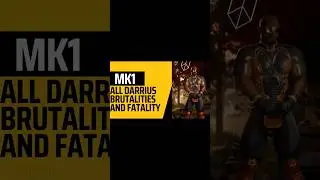 MORTAL KOMBAT 1 ALL DARRIUS BRUTALITIES AND FATALITY #shorts #gaming #mk
