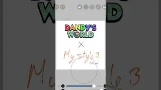 DANDY'S WORLD IN MY STYLE!!⭐💗 #art #dandysworld #shorts