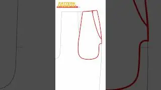 How to draft 1/8 Top pockets on Pant Front  [PAD system Tutorial I Digital Pattern Making] 
