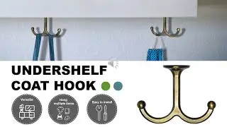Heavy Duty Metal Hanging Undershelf Robe Coat Cup Ceiling Hook | HOWTOOL Hardware