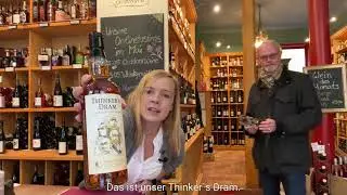 Weinhandlung Bremer in G&ouml;ttingen,  Whisky mit Lable von G&ouml;ttinger Denkern - Thinker&acute;s Dram