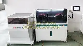 suzhou crown automatic tube /pipe /cable cutting coiling machine