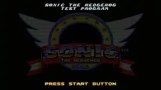 Sonic The Hedgehog 1990 Test Program