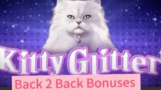 Kitty Glitter Slot machine Bonus! Back to back. Fever Games awarded! 3 bonus games. $1.50 max bet! 