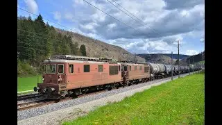 Bahnverkehr 14.4.2023 Tecknau: BLS Re425, Re465, SBB Re6/6, railCare, Trenitalia ETR610, WRS Vectron