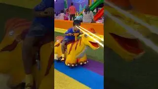 Skuter dino indoor playground #cute #fx #dino #odongodong