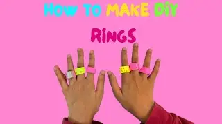 How to Make Cute DIY Paper Rings | Easy Craft for Kids! 💍✨