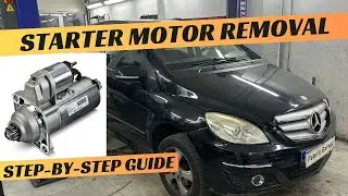 How to remove the Starter Motor on Mercedes A Class and B Class W169 W245