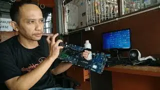CHARACTERISTICS OF A DAMAGED LAPTOP CHIPSET THAT MUST BE REBALLED TOTALLY DEAD