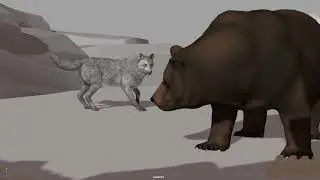 Wolf and bear. Truong CG Artist rigs.