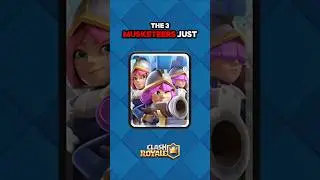 НОВЫЕ 3 МУШКЕТЁРА ПЕРЕРАБОТАНЫ! #clashroyale #clashroyaleupdate #ladder
