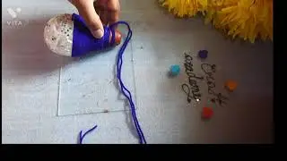 very easy and beautiful Wall hanging from old bulb- craft academy