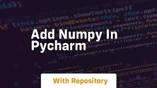 add numpy in pycharm