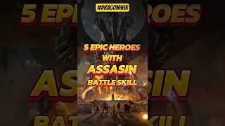 5 Epic Heroes with Assassin Battle Skill in Dragonstride : Legacy Reborn #dragonheir #shorts
