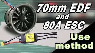 APISQUEEN 6S 12 fan blades 70mm EDF and 80A thunder electric modulation