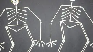 Craft : Cotton Swab Skeleton