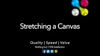 InkFX Printing | Stretching a Canvas with the guys at InkFX {BTS}