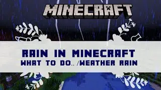How to Control Weather in Minecraft | Stop Start Rain Thunder | How to use /weather command | Cheats