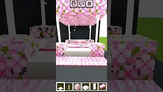 Minecraft:Bed Design Tutorial #shorts  #short #minecraft #minecraftshorts #viral #viralshort #top