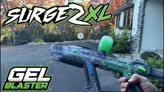 ДЕМО! SURGE 2XL &mdash; мощность FPS снижена! Гелевый бластер! Гелевый бластер! Одиночный, 3 выстрела, ...