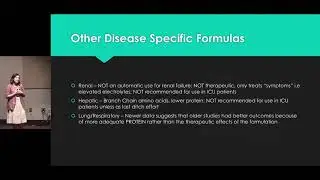 Choosing the Right Enteral Nutrition Formula - Ashley DePriest, MS, RD, LD, CNSC
