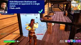 Visit Shipwreck Shallows and eliminate an opponent in a single match Fortnite