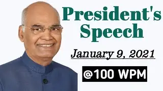 President's Speech Dictation | Shorthand Dictation | 755 words | @100 WPM