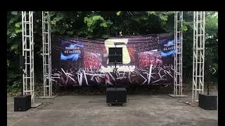 VR10&S30 powered line array speaker system ourdoor test