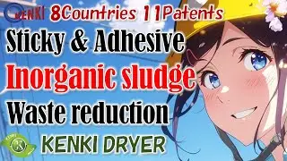 Inorganic sludge drying, Drying&nbsp;of highly sticky and adhesive inorganic sludge / KENKI DRYER