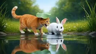 Mama Cat And Rabbit Emotional Story  ⁨@Zoorro786⁩