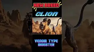 Lion + King Cobra = CLION ( VENOM TYPE MONSTER )