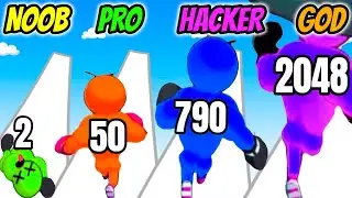 NOOB vs PRO vs HACKER vs GOD - Power Man 3D