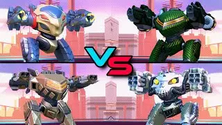 Revoker VS Repeater VS Ember Gun VS Shotgun with Shadow - Mech Arena
