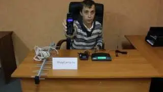 Комплект 18 19 ShopCarry SIM стационарный сотовый телефон GSM DECT беспроводной