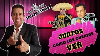 LA DIFERENCIA - Juan Gabriel y Vicente Fernandez JUNTOS!!-Tony Luna IMITADOR