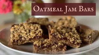Oatmeal Jam Bars Recipe 🍓 Easy Baking with Homemade Jam | Perfect for Using Extra Jam!