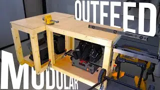 Modular Workbench that doubles as an OUTFEED Table too! QUICK and EASY!
