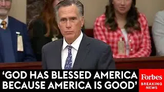 BREAKING NEWS: Mitt Romney Delivers His Final Address On The Senate Floor